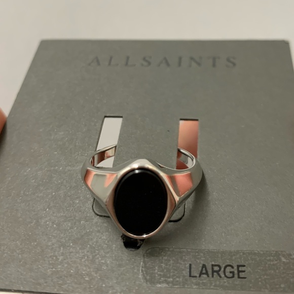 Large Oval Signet Ring ALLSAINTS - Silver - Picture 2 of 7